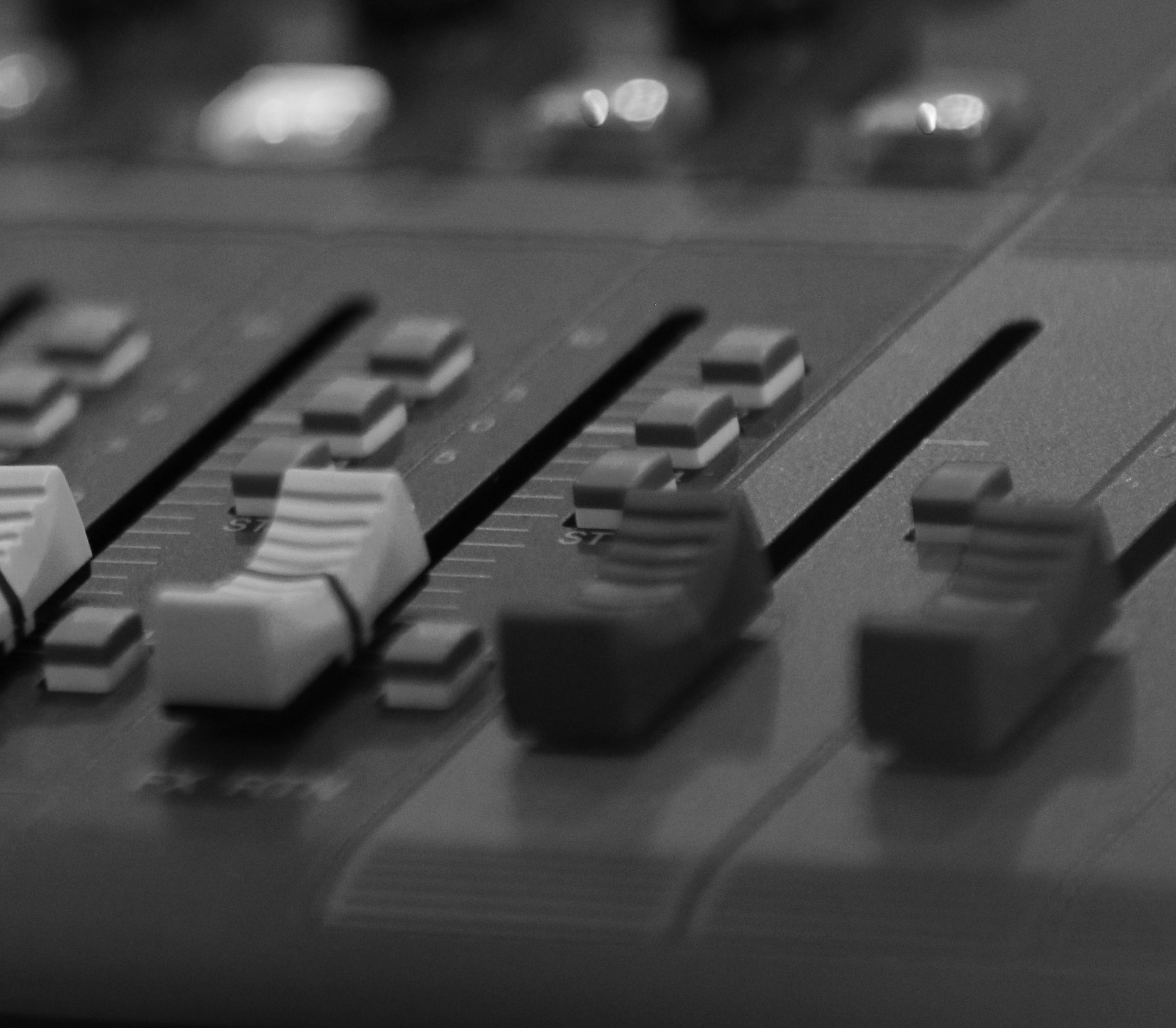 Photo of a studio mixer